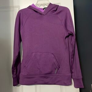 Reebok Purple Fleece Hoodie, Size Small